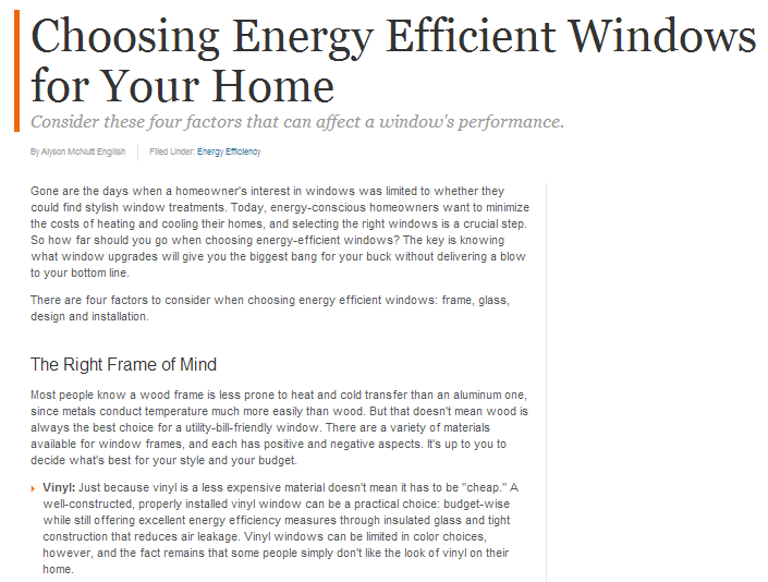 Advice from Window Companies in Michigan on Energy-efficient Frames