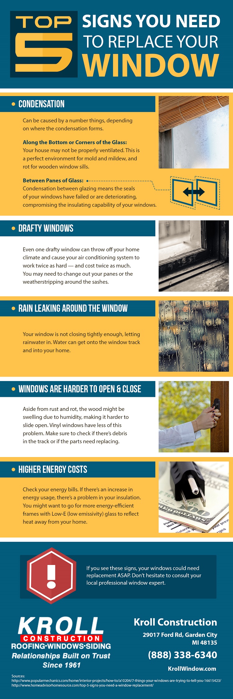 Infographics:  5 Signs You Need to Replace Your Window